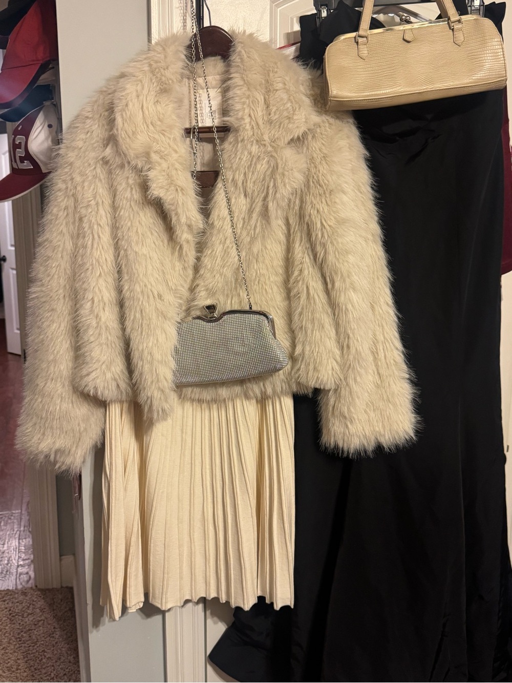 NIC+ZOE Cream Pleated Circle Skirt